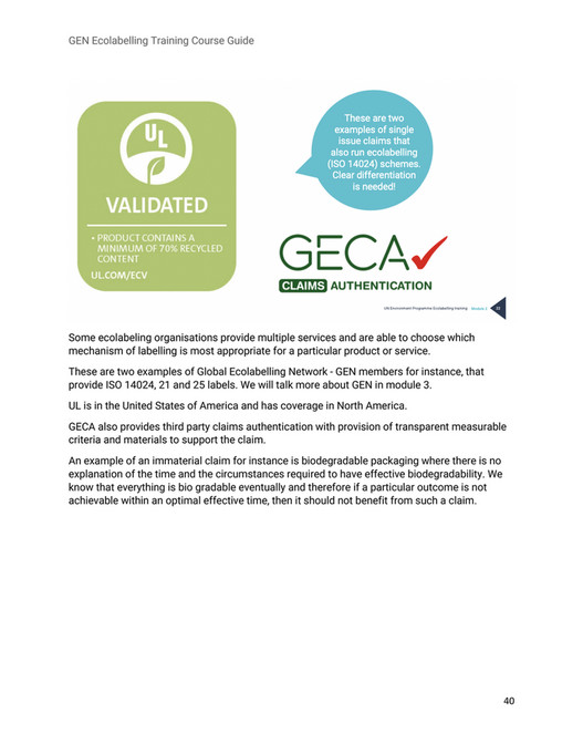 Global Ecolabelling Network - English Course Guide - Page 38-39 ...