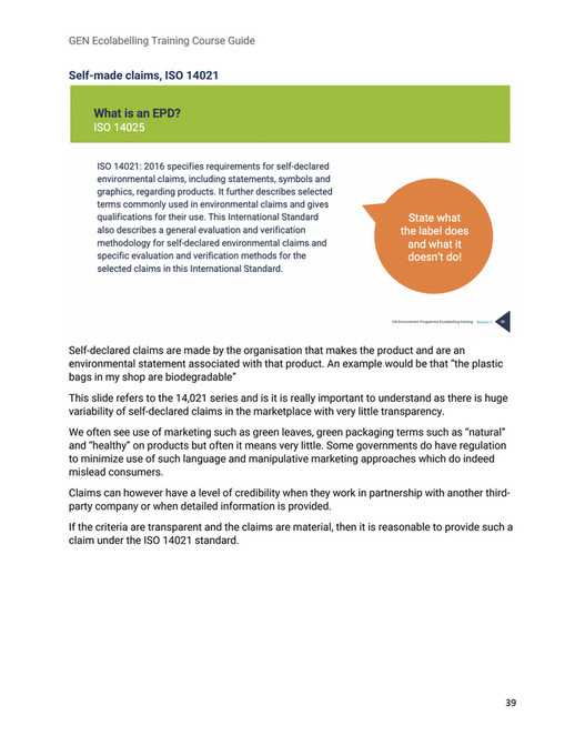 Global Ecolabelling Network - English Course Guide - Page 38-39 ...