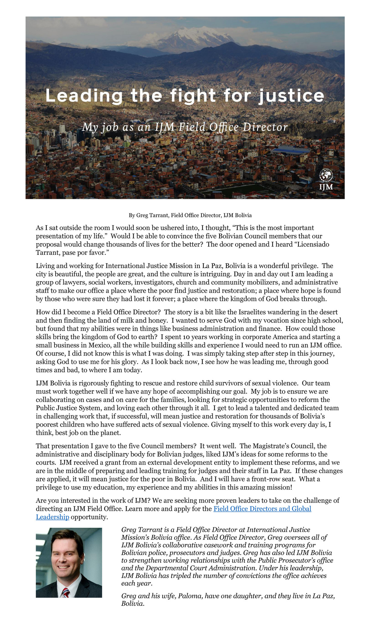 My publications What it’s like to lead the fight for justice Page 1