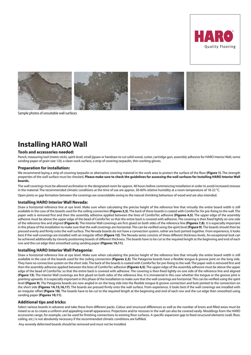 Haro Flooring New Zealand Installation Instructions Haro