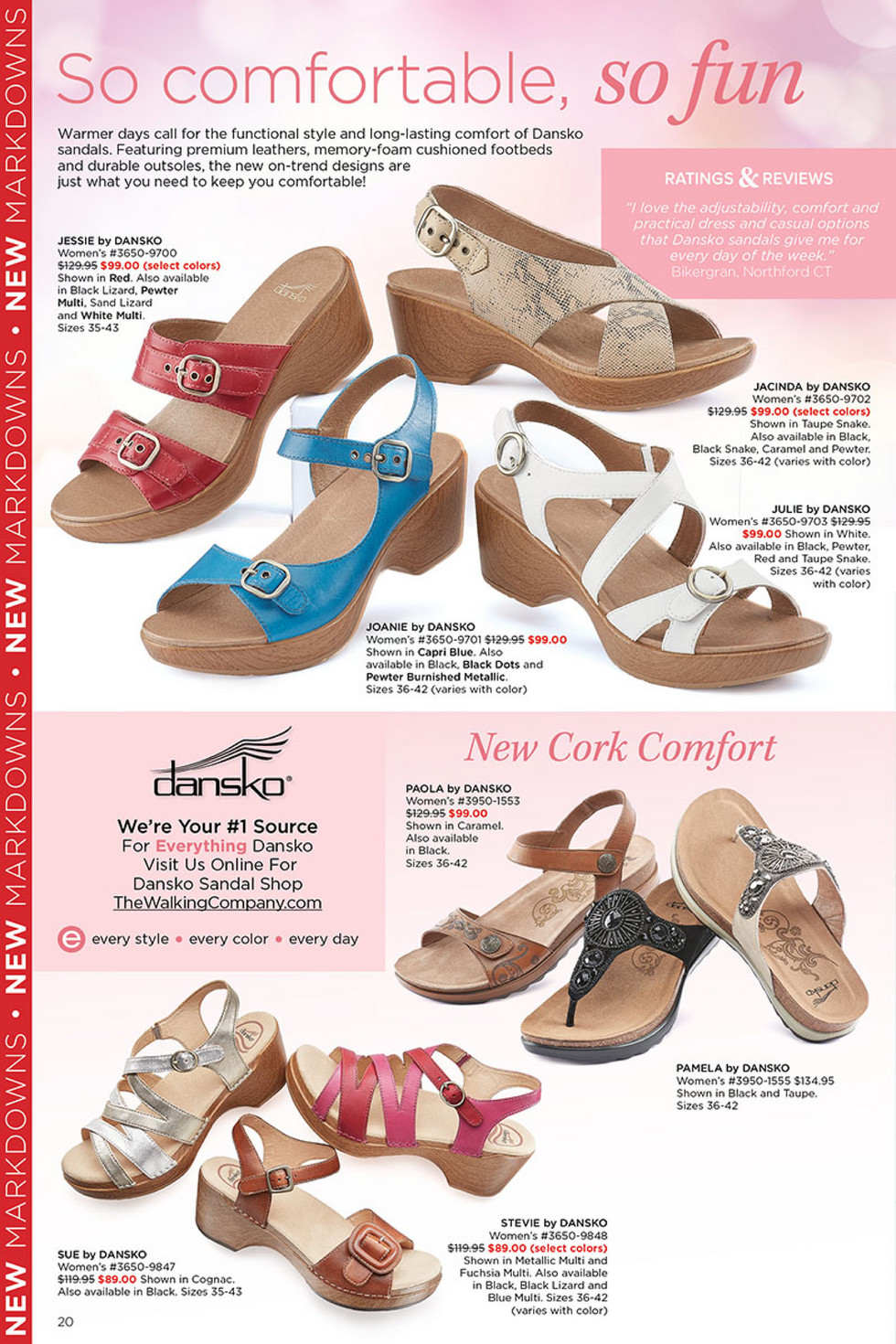 walking company dansko sandals