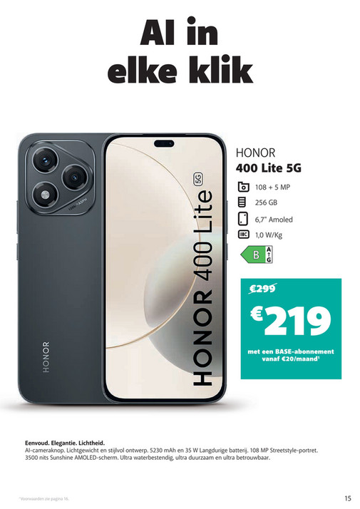 HONOR 400 Lite 5G