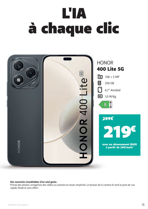 HONOR 400 Lite 5G