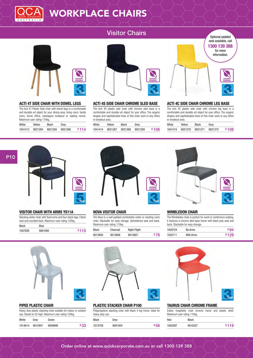 visitors chairs makro