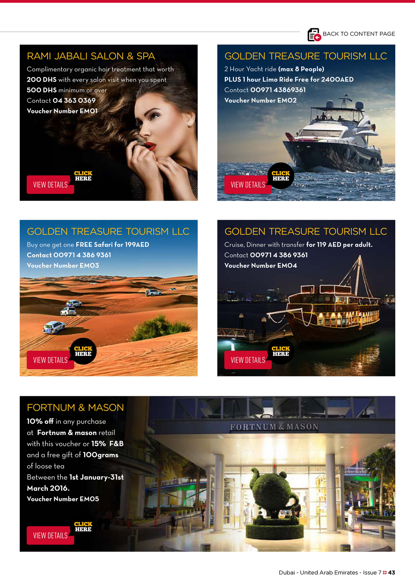 Expatmoney Expatlife Creative Zone Issue 7 Dubai Golden Treasure Tourism Offer Created With Publitas Com