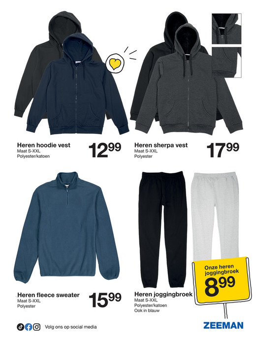 Heren hoodie vest