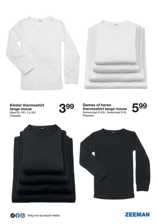 Kinder thermoshirt lange mouw