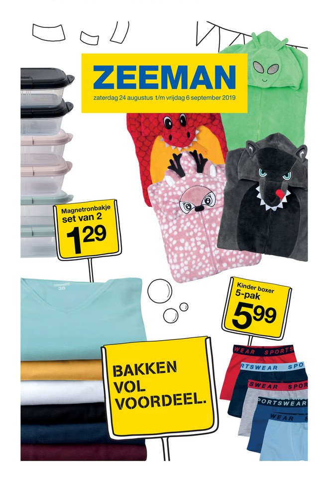 Zeeman folder van 24/08/2019 tot 06/09/2019 - Weekpromoties 35