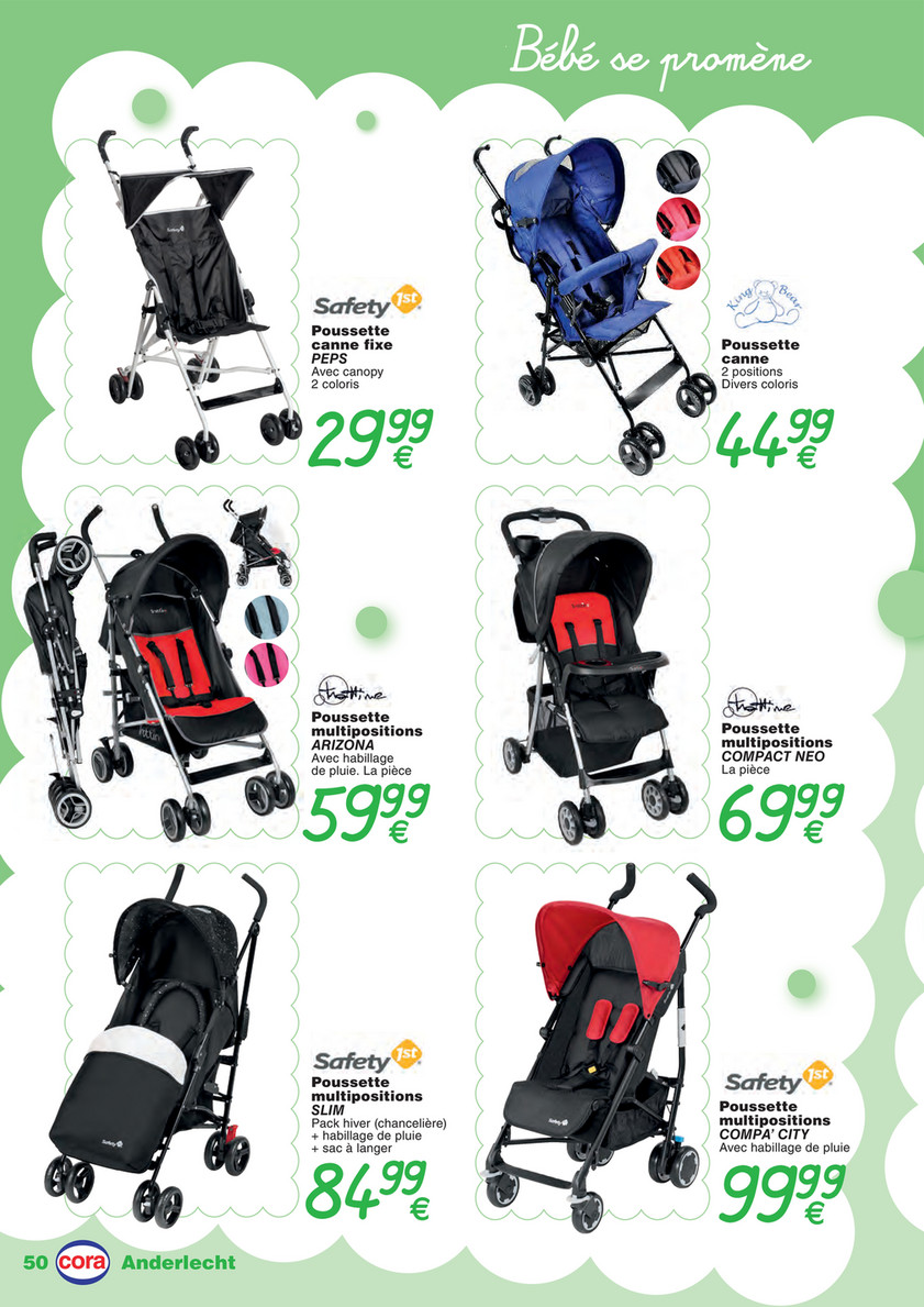 poussette double cora