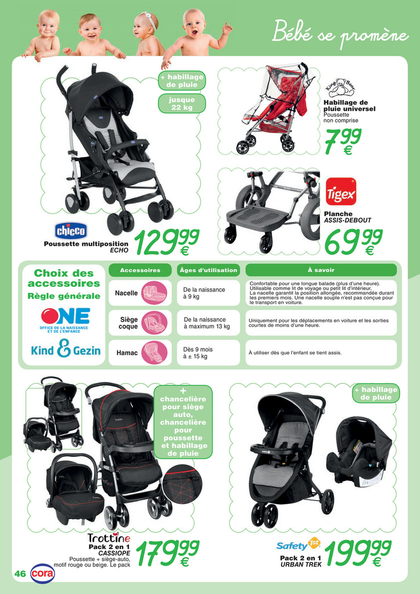 poussette bebe cora