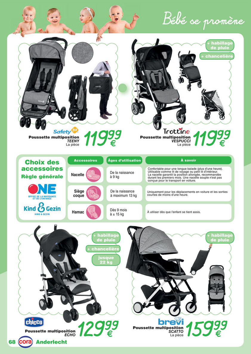 poussette bebe cora