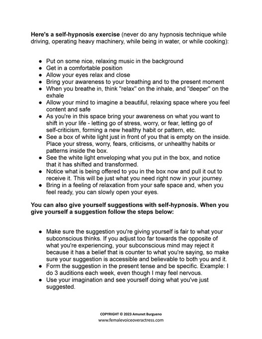 River Of Life Healings - How To Overcome Audition Anxiety and Imposter ...
