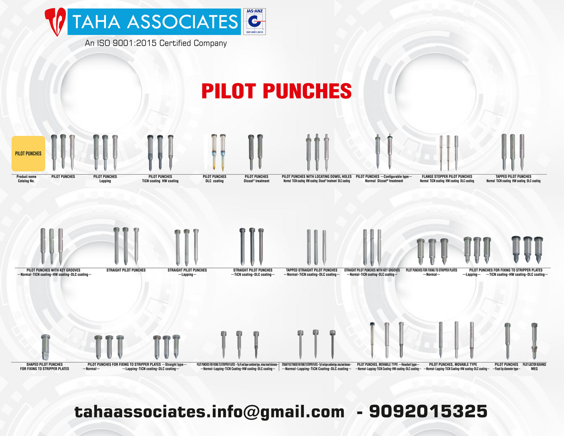 My publications PILOT PUNCHES STANDARD TAHA ASSOCIATES 2021
