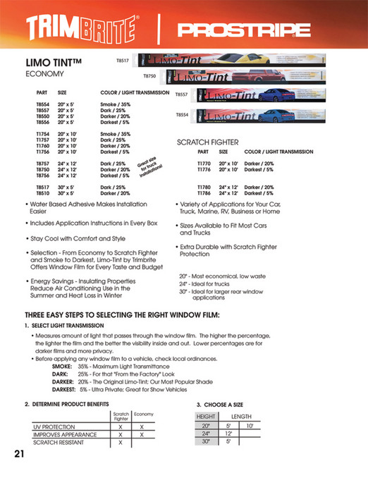 Sharpline Converting Inc. Trimbrite v56 Automotive Product Catalog