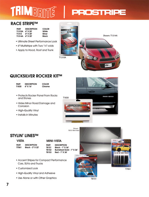Sharpline Converting Inc. Trimbrite v56 Automotive Product Catalog
