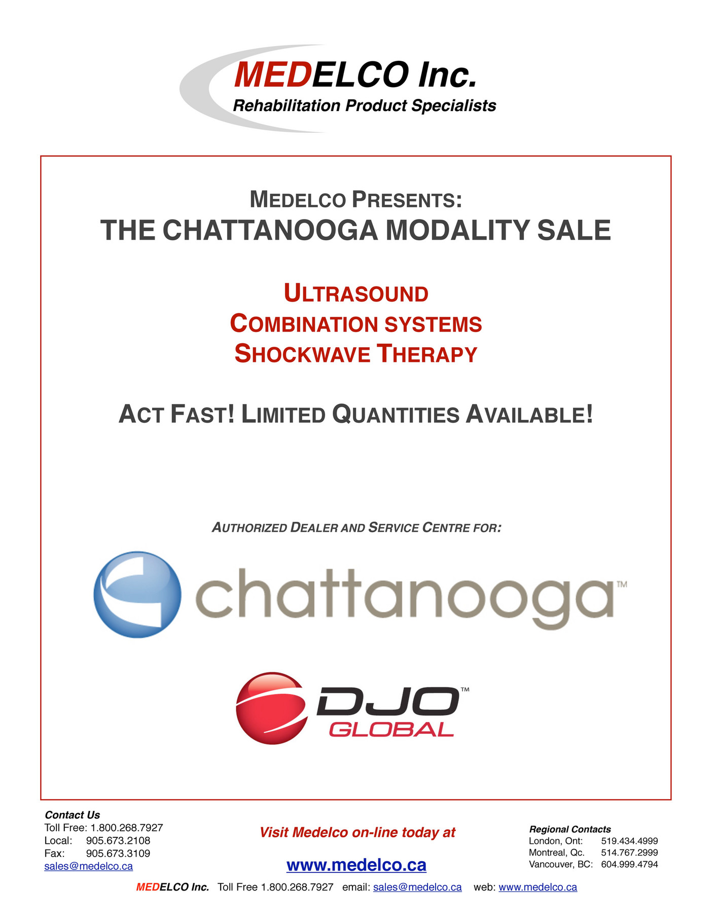 Medelco Inc. - Chattanooga Modality Sale - Page 1