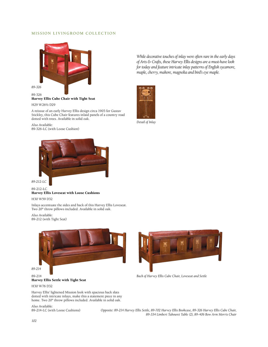 Stickley Mission Catalog At Sheffield Furniture Interiors Page