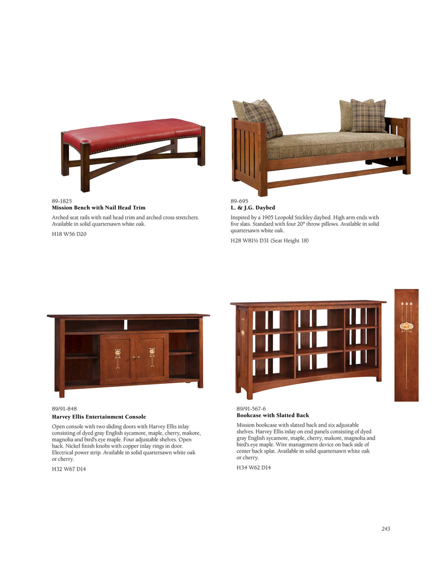Stickley Mission Catalog At Sheffield Furniture Interiors Page