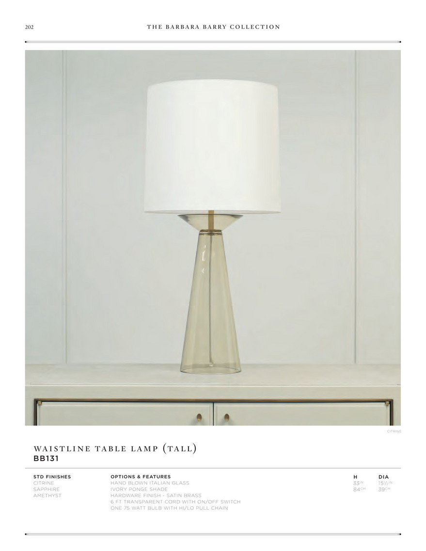 barbara barry table lamps