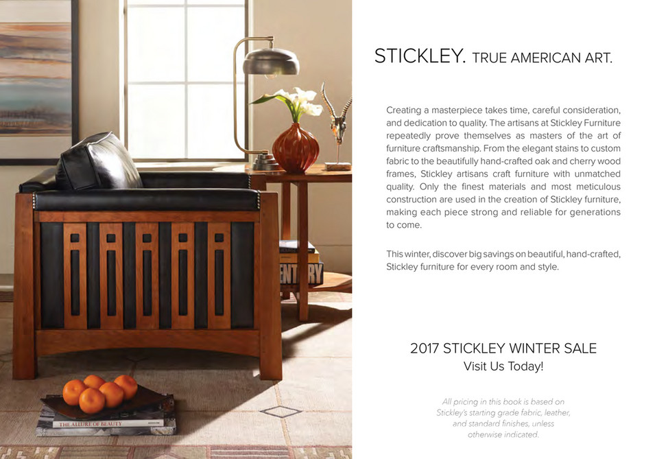 Sheffield Furniture Stickley Winter Sale 2017 Noprices Page 2