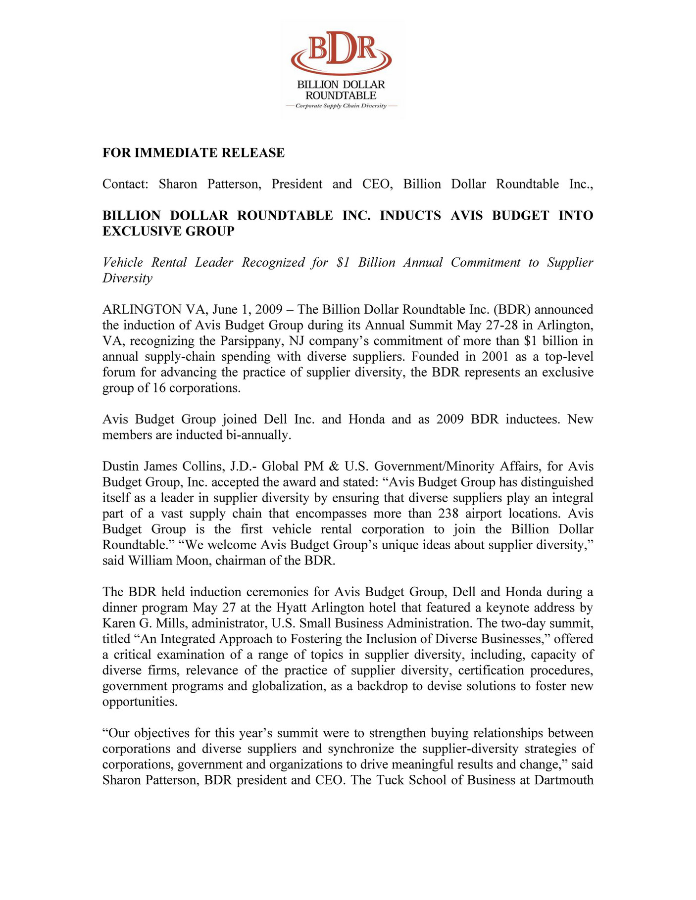 Avis And Dustin Collins Press Release Page 1 Created With Corporations And Diverse Suppliers Synchronize The Supplier Diversity Strategies Of Government Anizations To Drive Meaningful