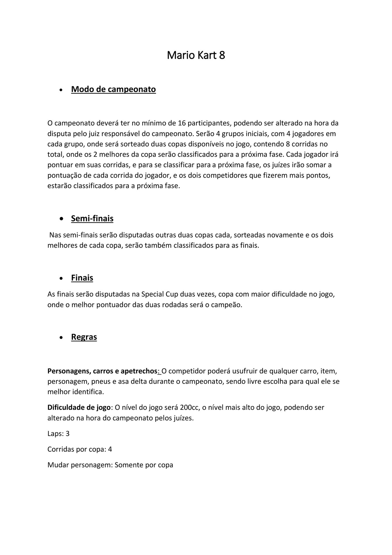 FGES - Regras Mario Kart 8 - Page 1 - Created with Publitas.com