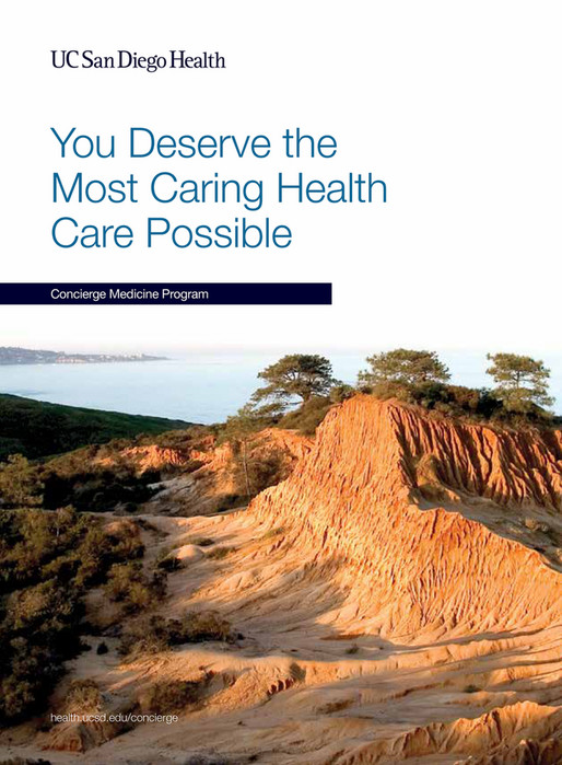 UCSD Health Sciences PCA 1036 Concierge Med Brochure Page 1 