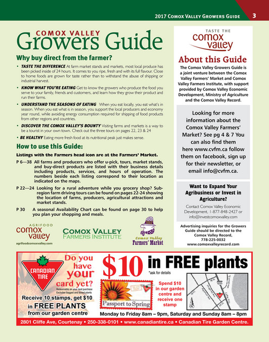 Discover Comox Valley - 2017 Comox Valley Growers Guide - Page 1 ...