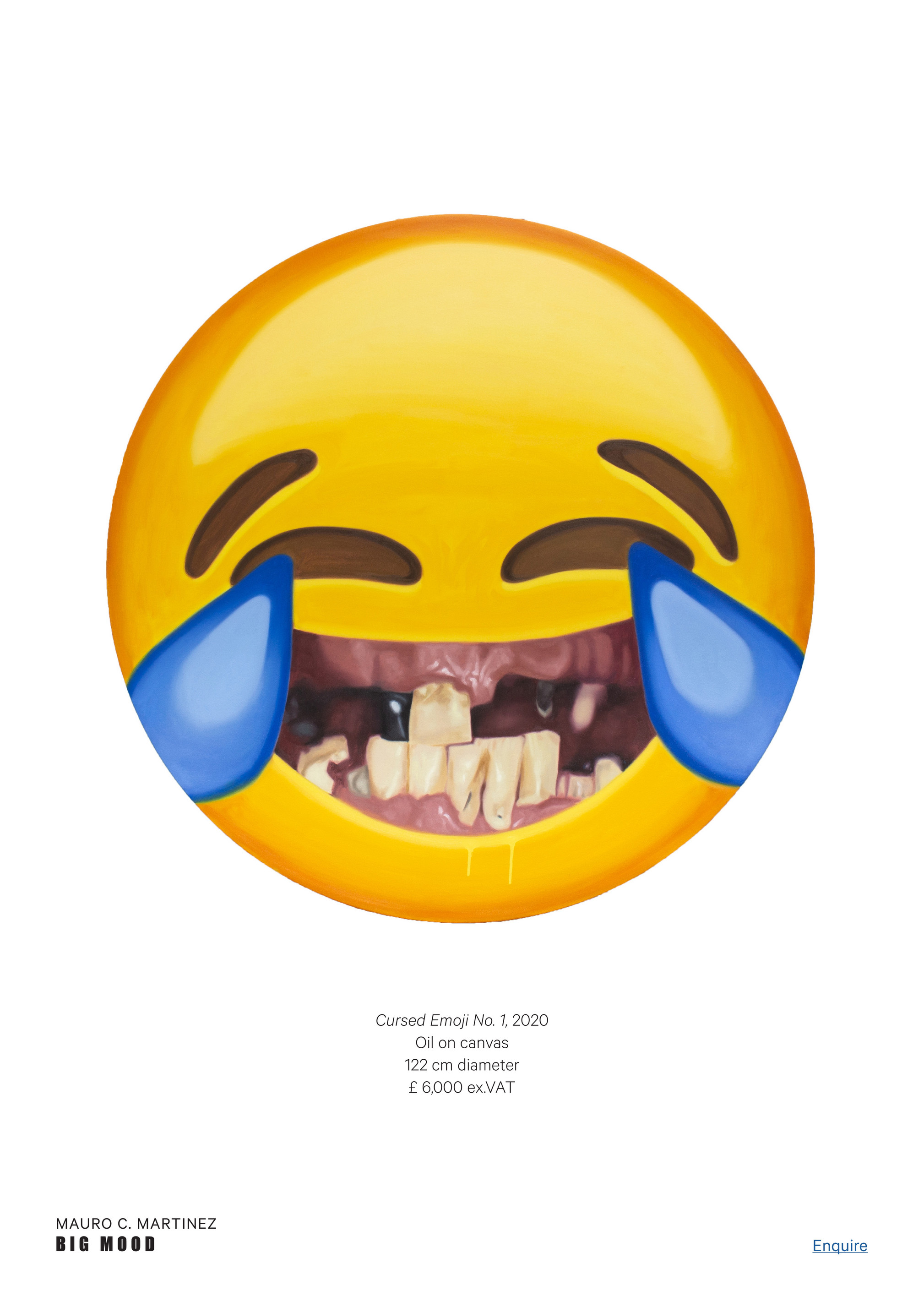 Cursed Emoji No. 1. Oil on - The Art of Mauro C. Martinez