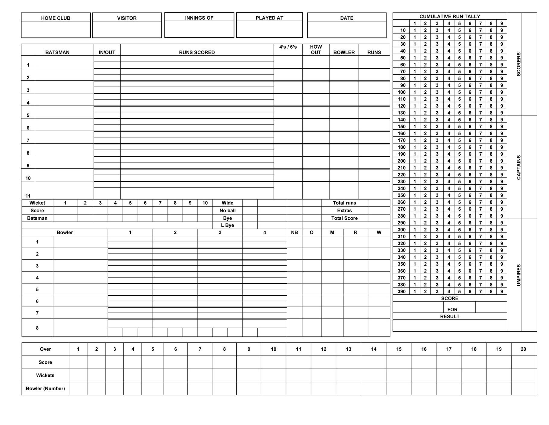 My Publications - Hpsl Tournament Score Sheet - Page 1 - Created With 