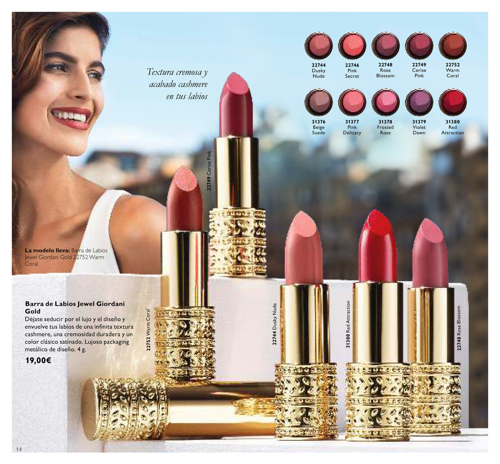 coral blossom lipstick oriflame