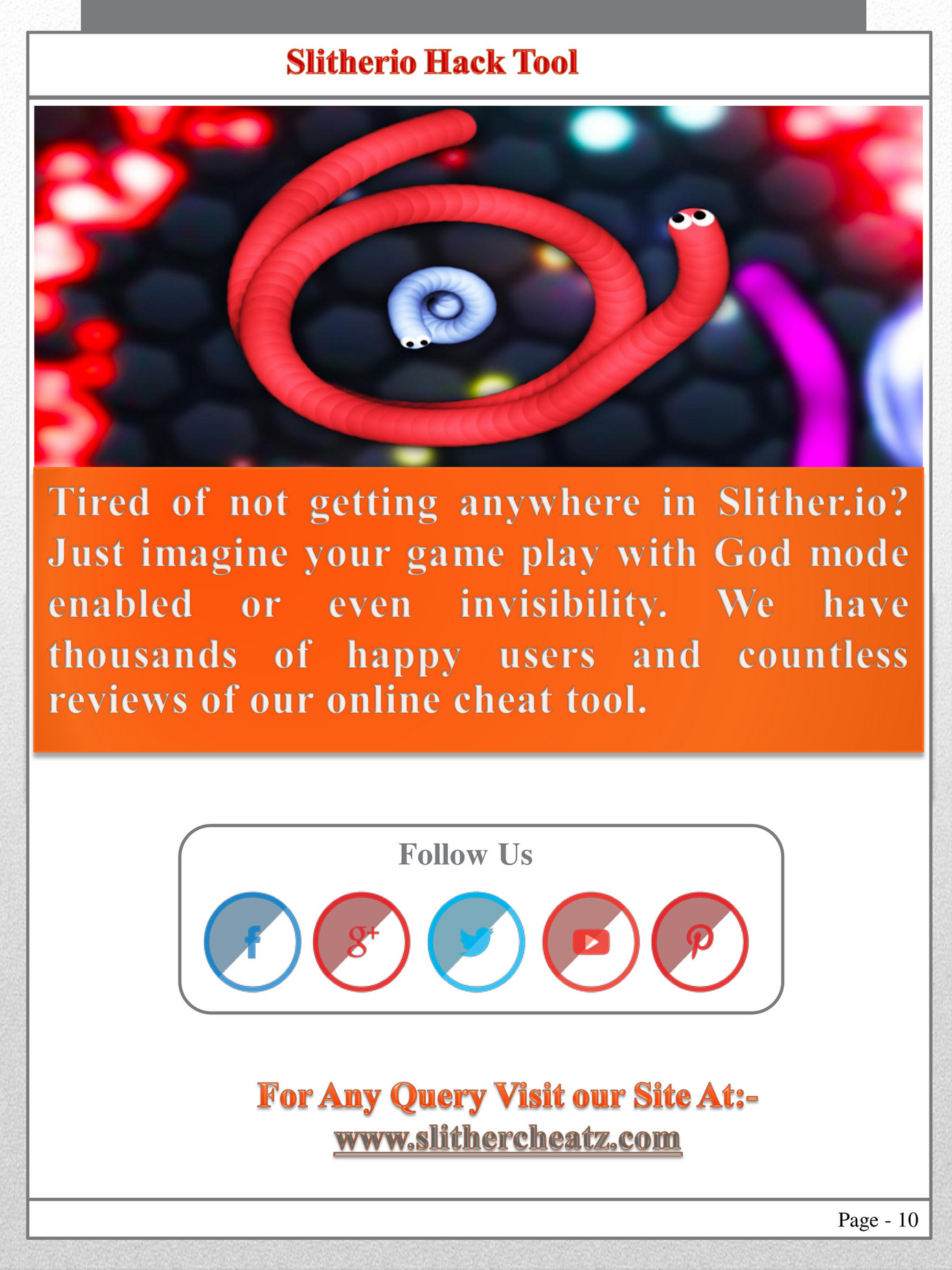 slither io hack tool - Slither Hacks - Page 1 - Created with Publitas.com