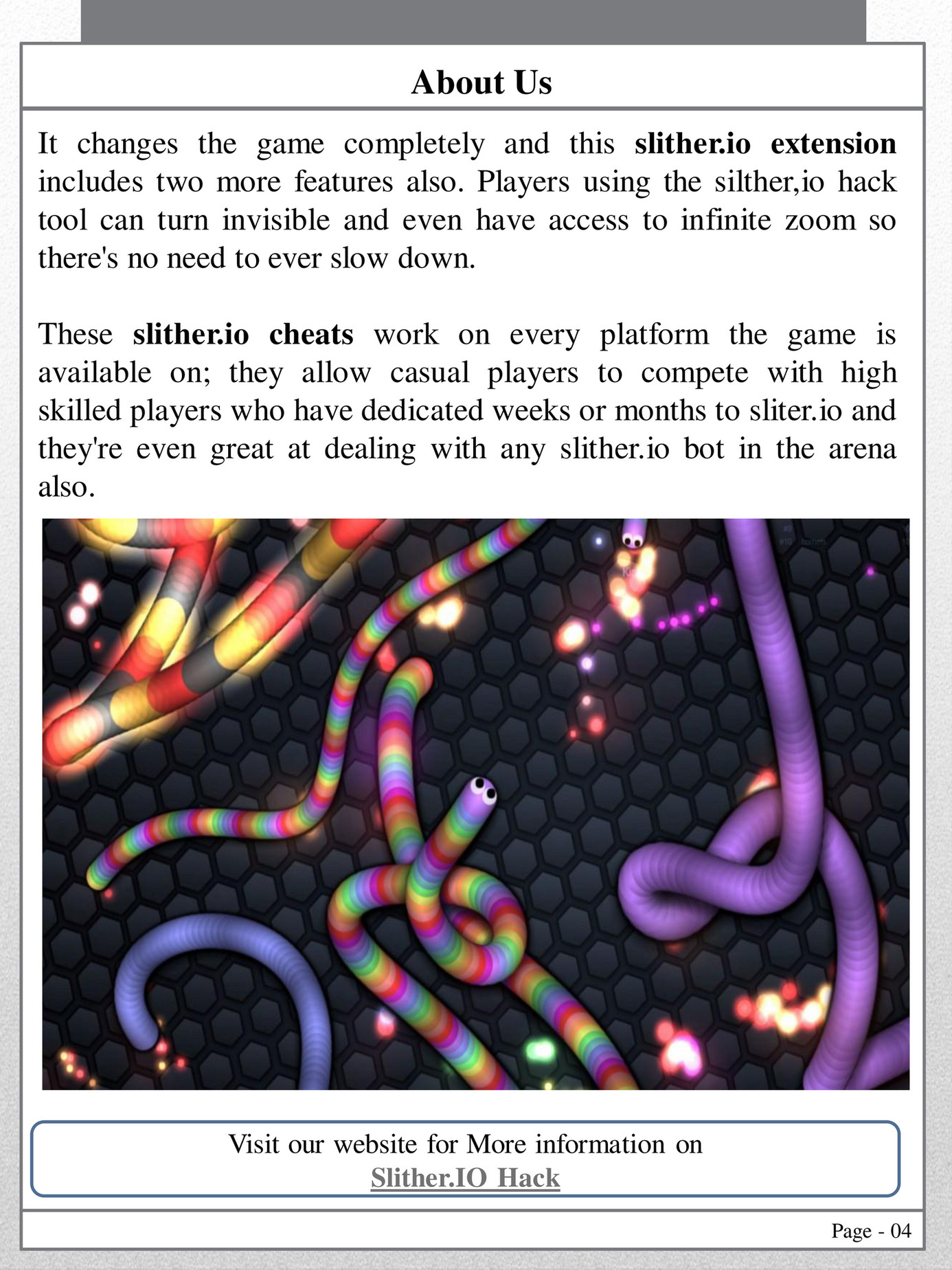 slither io hack tool - Slither Hacks - Page 1 - Created with Publitas.com