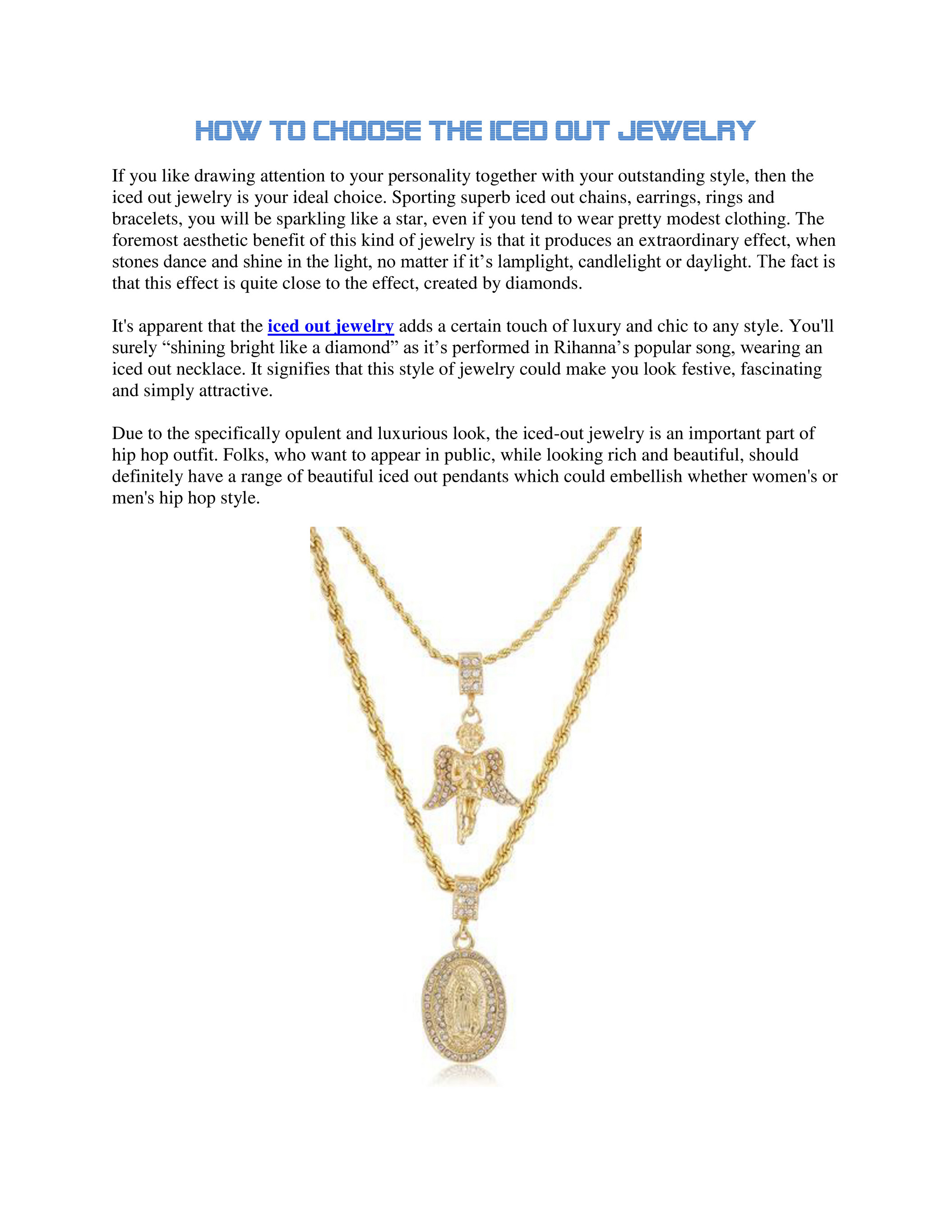 how to make iced out jewelry