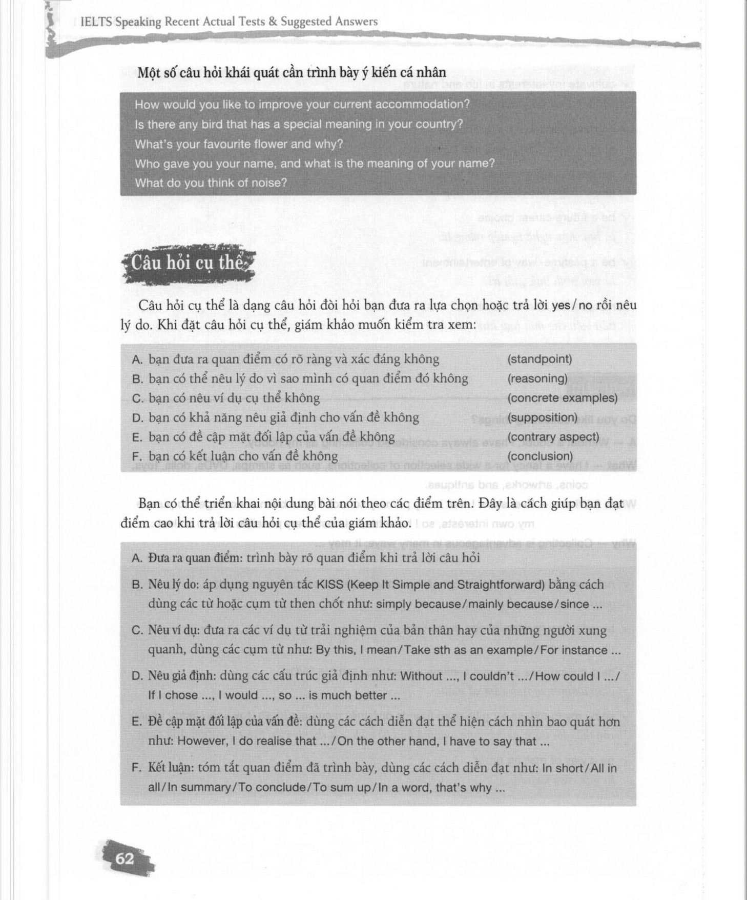Ielts Speaking Recent Actual Tests Suggested Answers Page 62 63 Created With Publitas Com