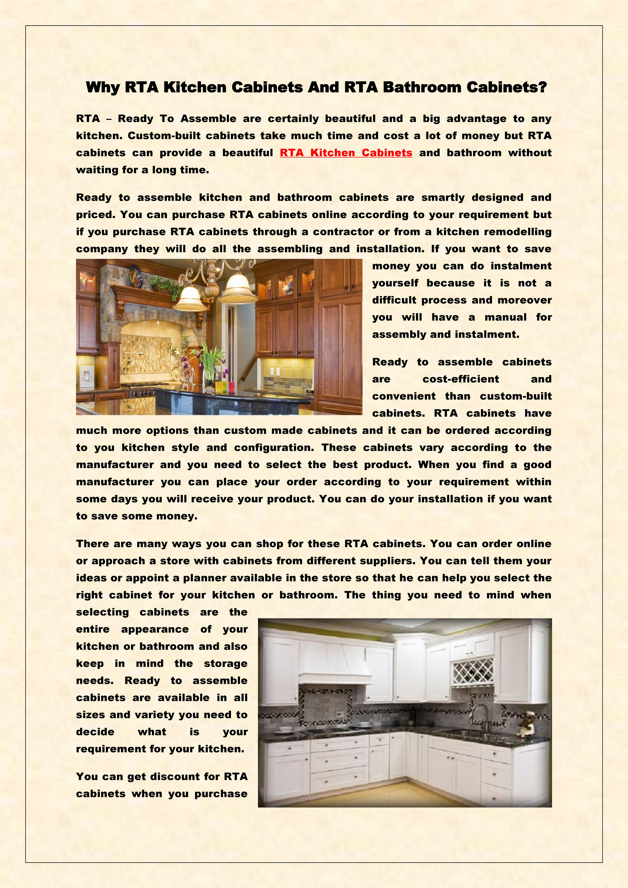 assembled kitchen cabinets online on The Cabinet Barn Why Rta Kitchen Cabinets And Rta Bathroom Cabinets Page 1 Created With Publitas Com