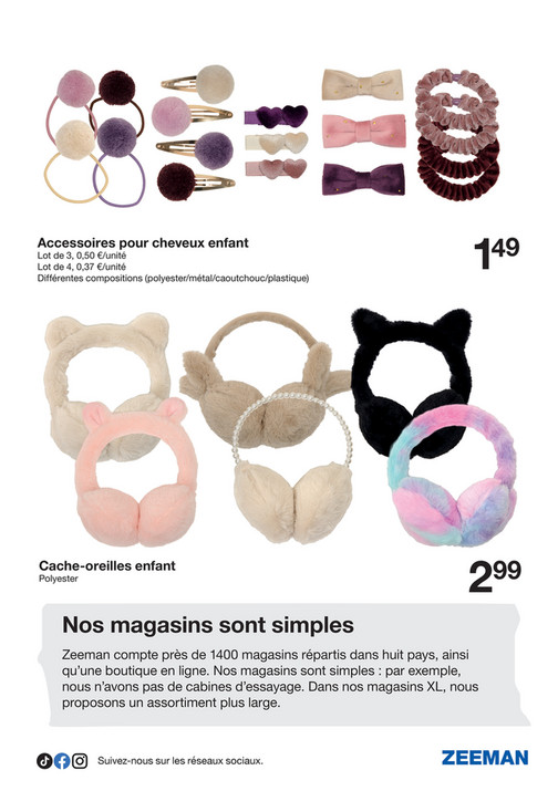 Accessoires pour cheveux enfant