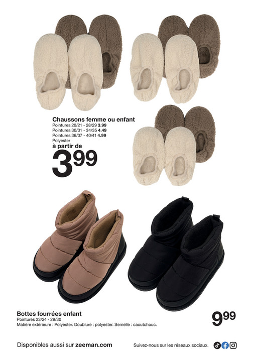 Chaussons femme ou enfant
