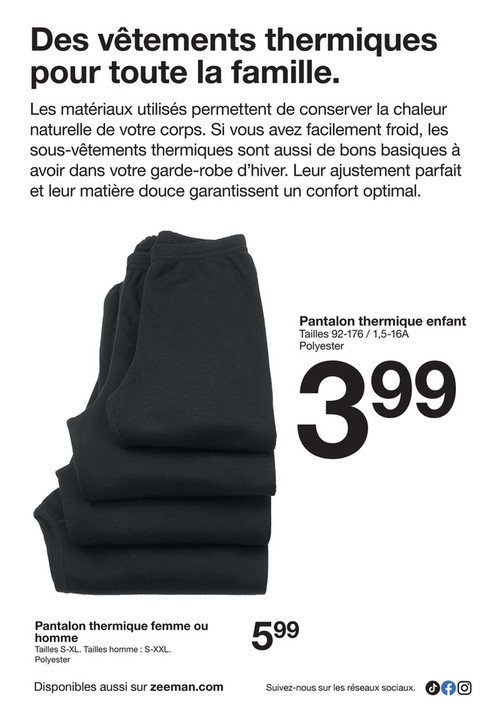 Pantalon thermique enfant