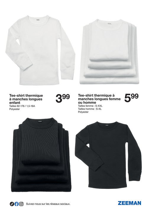 Tee-shirt thermique à manches longues enfant