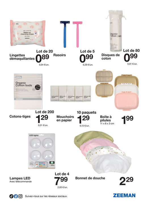 Lingettes démaquillantes