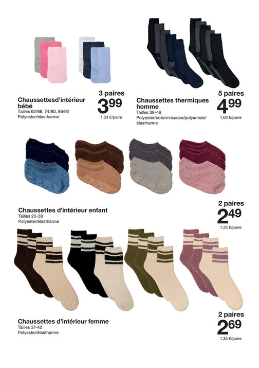 Chaussettesd'intérieur bébé