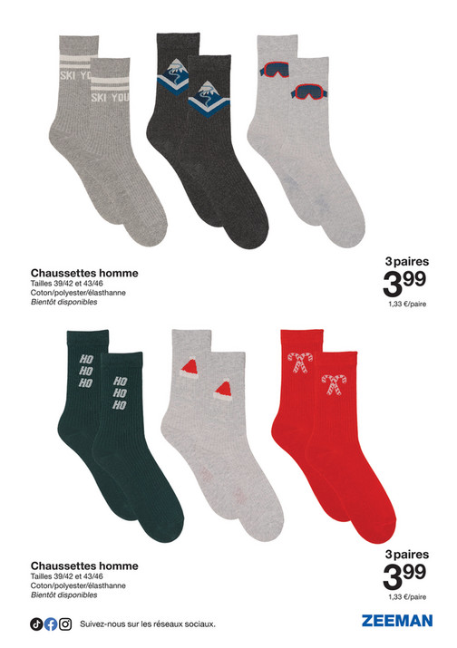 Chaussettes homme