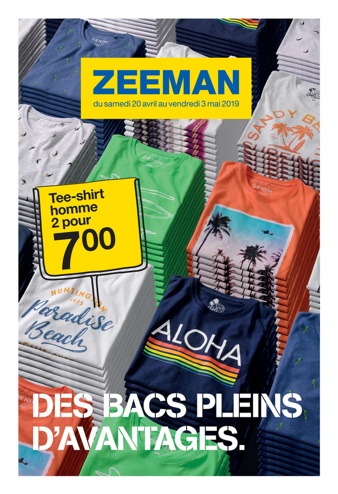 Folder Zeeman du 20/04/2019 au 03/05/2019 - Promotions de la semaine 17