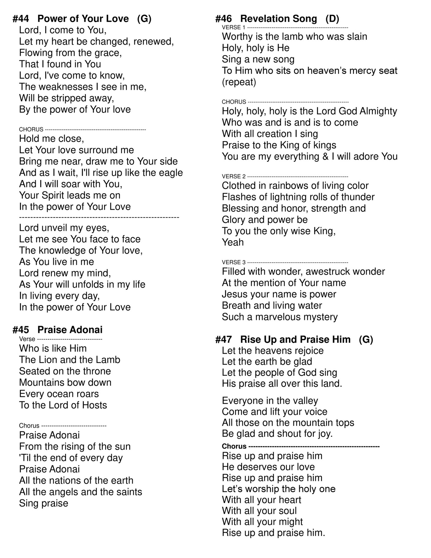 Revelation Song Chords