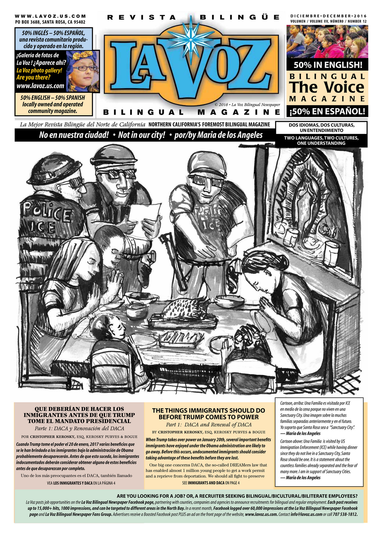 La Voz Bilingual Newspaper La Voz 12_2016 Page 1