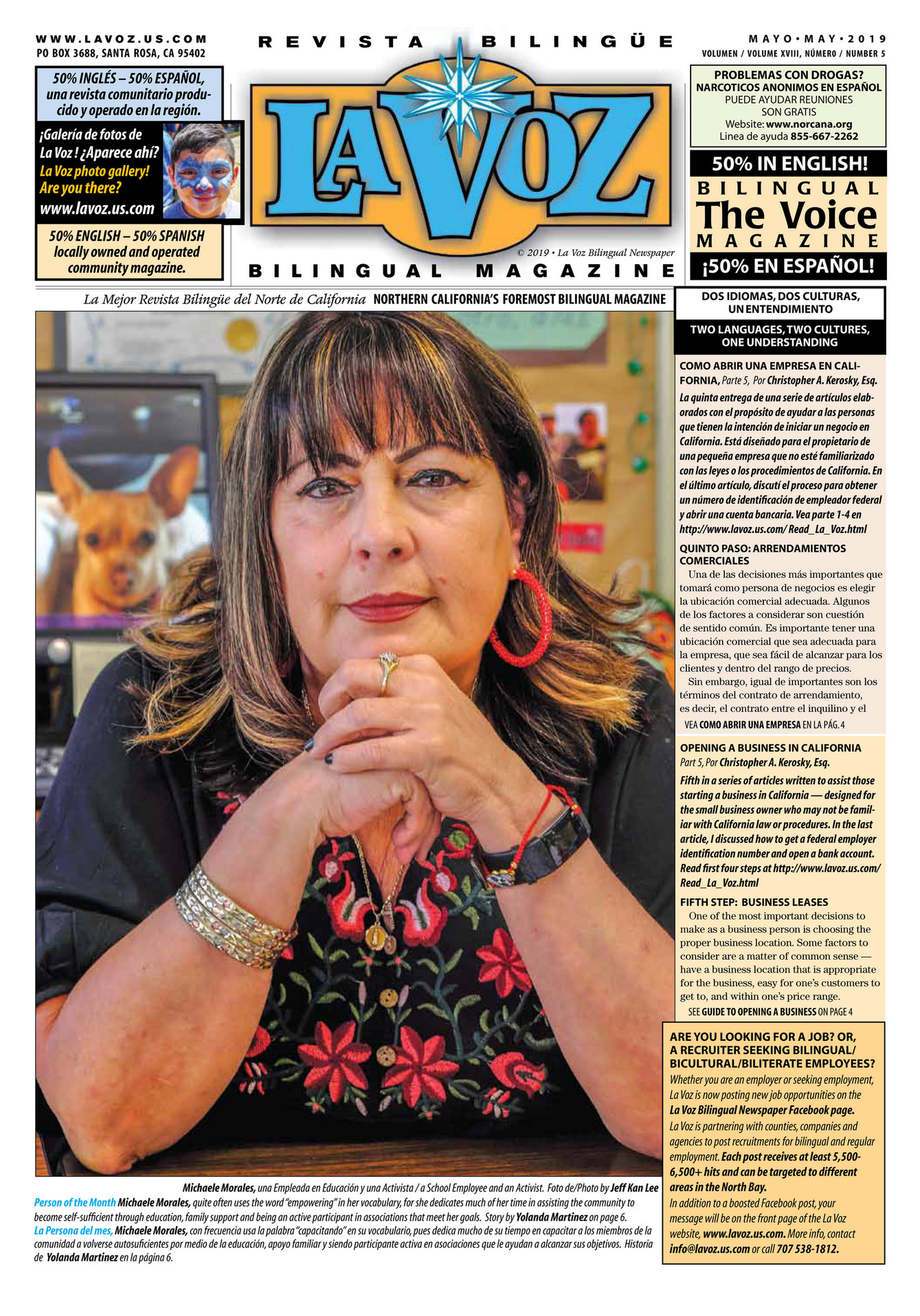 La Voz Bilingual Newspaper May_2019 Page 1