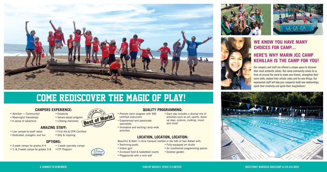 Osher Marin Jcc Camp Brochure 2017 Page 2 Created With Publitas Com