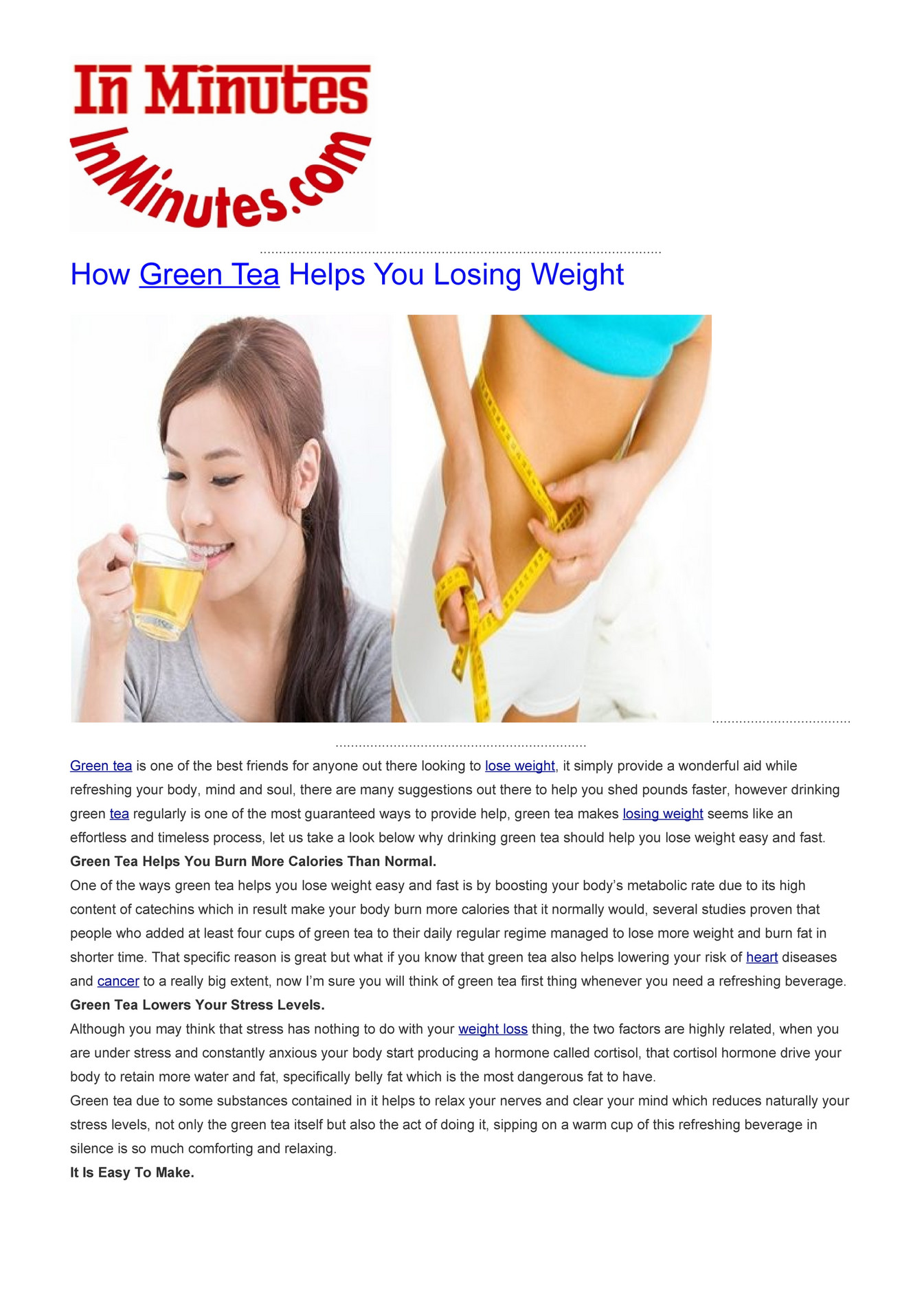 how many cups of green tea per day for weight loss