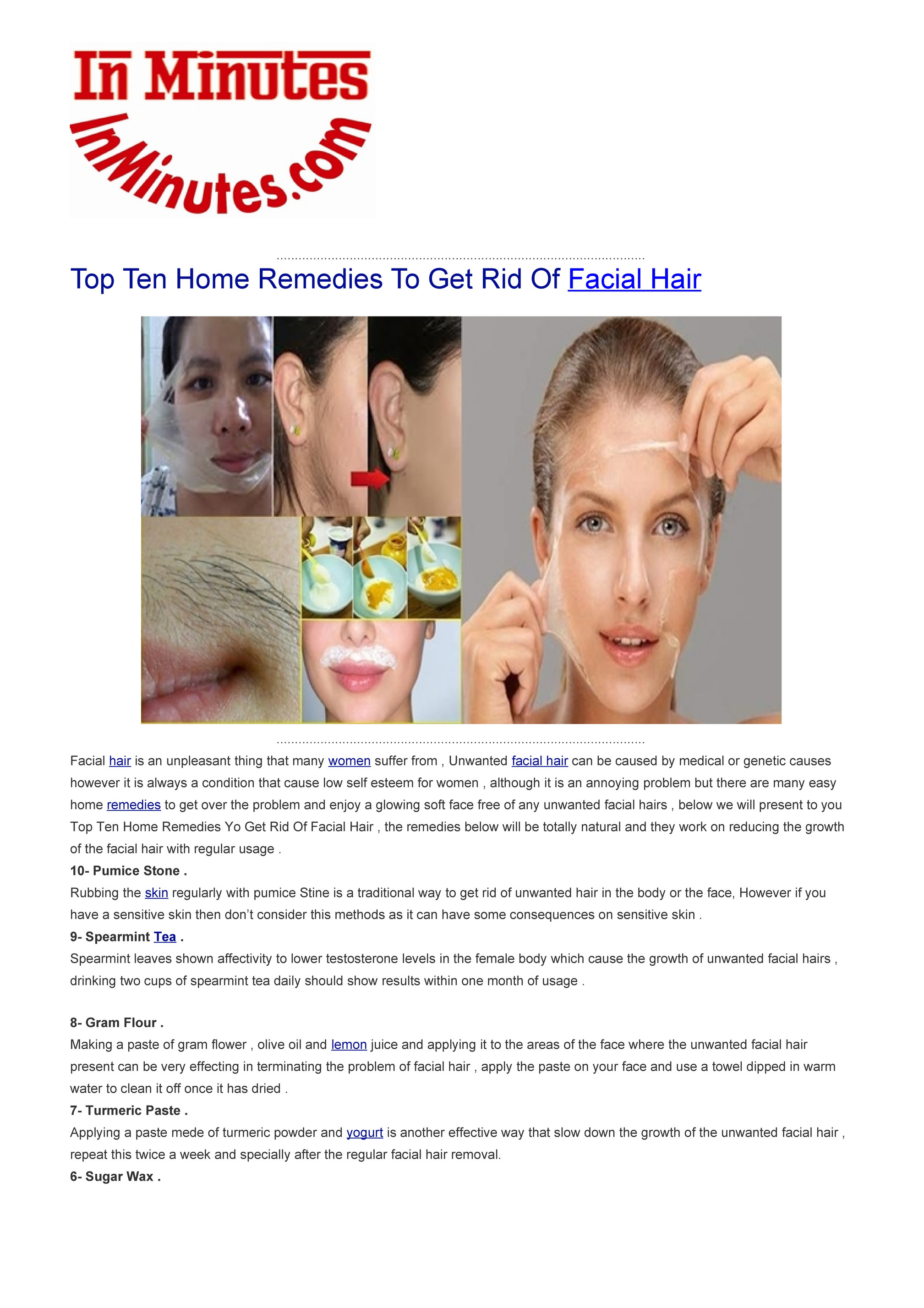 My publications - Top Ten Home Remedies To Get Rid Of Facial Hair - Page  2-3 - Created with 